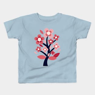 Cherry Blossoms Floral Spring Design Kids T-Shirt